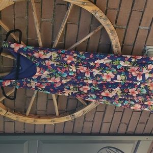 Floral hi-low dress